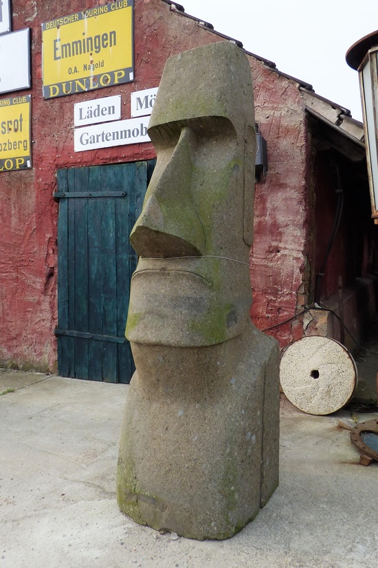 Garden Sculptures Moai Heads Xl Historische Bauelemente