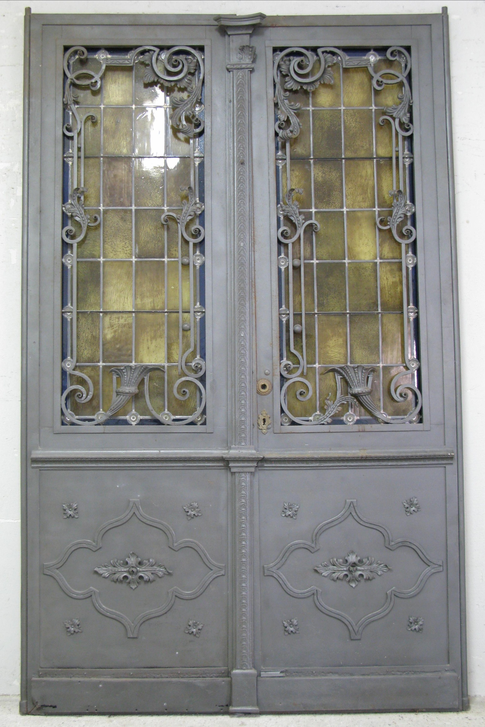 verziertes Metall Hoftor/Haustür Doppelflügel mit