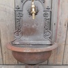 Cast iron wall basin rust