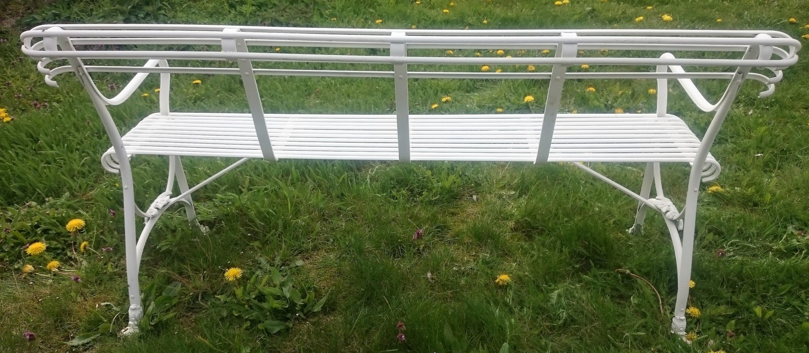 Gartenbank Metall weiß Historische Bauelemente Jetzt online