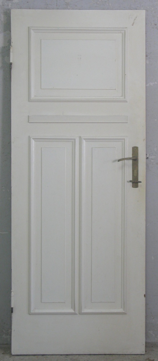 Zimmertür Jugendstil mit Drückergarnitur Historische