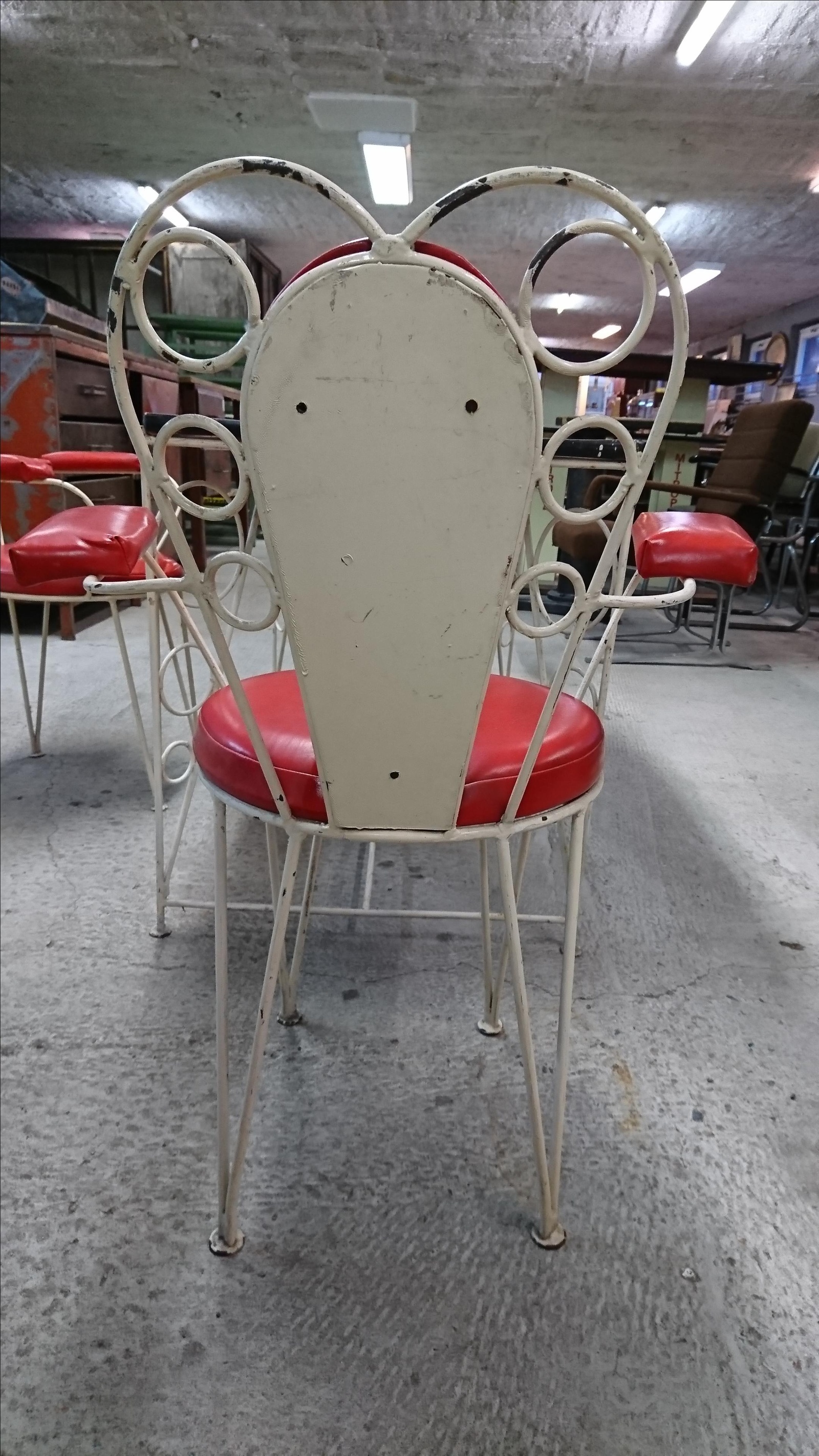Eisdielen Sitzgarnitur DDR 4 Stühle und Tisch