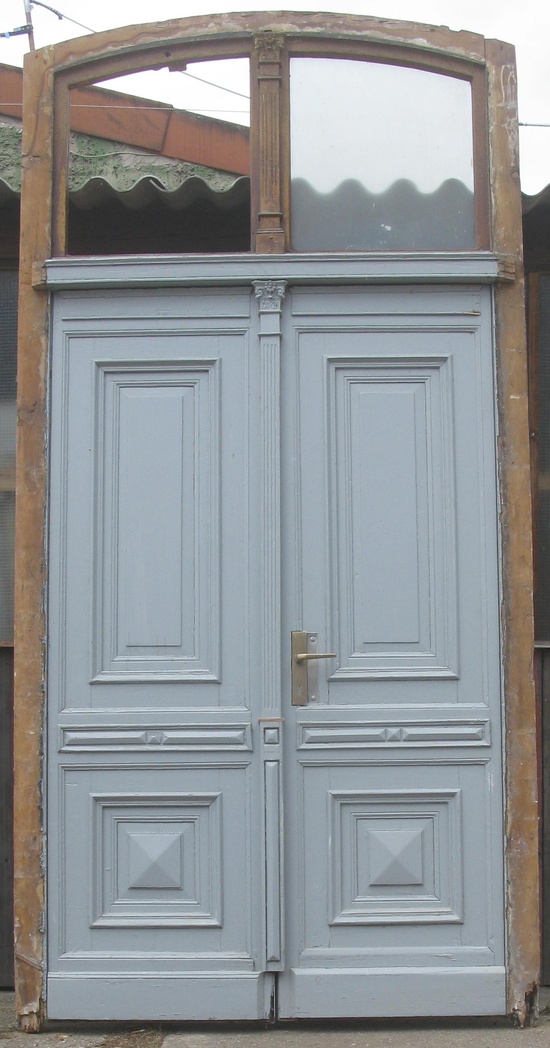 Haustur Grunderzeit Doppelflugel Mit Zarge Und Oberlicht