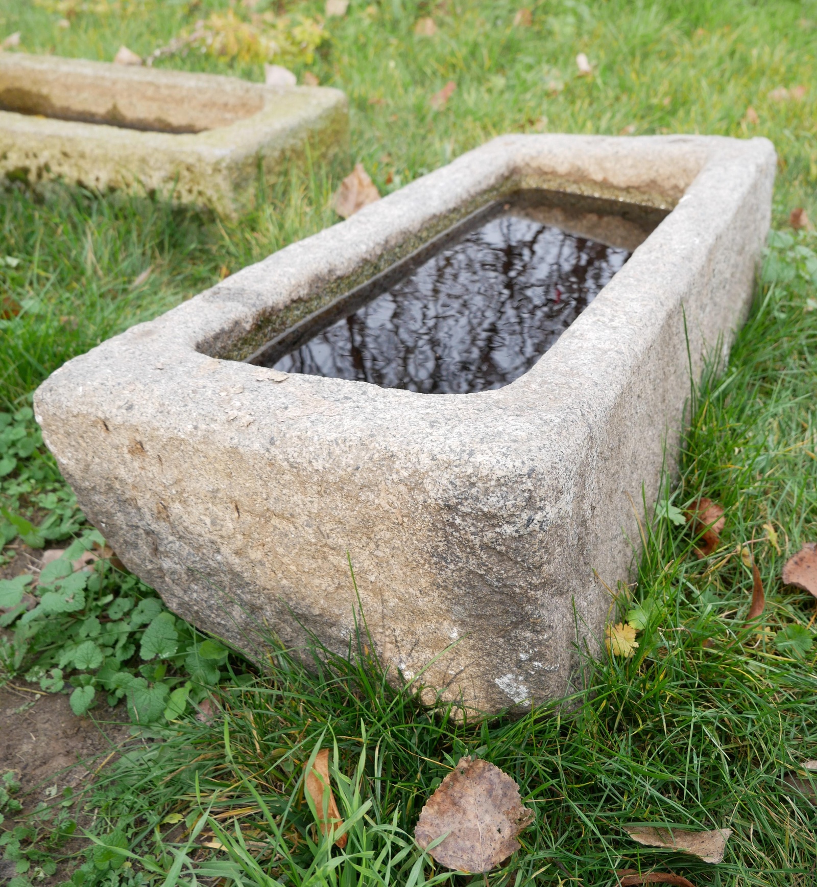 Trog/ Brunnenschale Granit III Historische Bauelemente