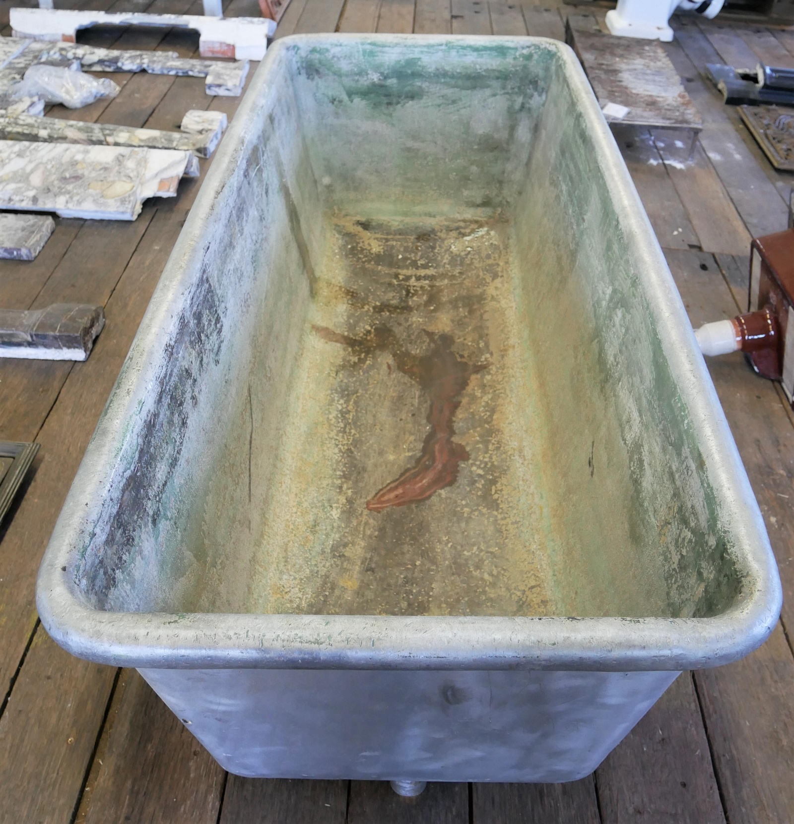 Gartenwanne/ Badewanne Leichtmetall Historische Bauelemente Jetzt