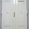 Double wing room door with circle ornament Victorian