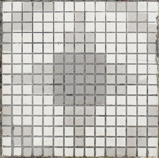 1 7 M Old Berlin Ceramic Floor Tiles Pixel White Gray