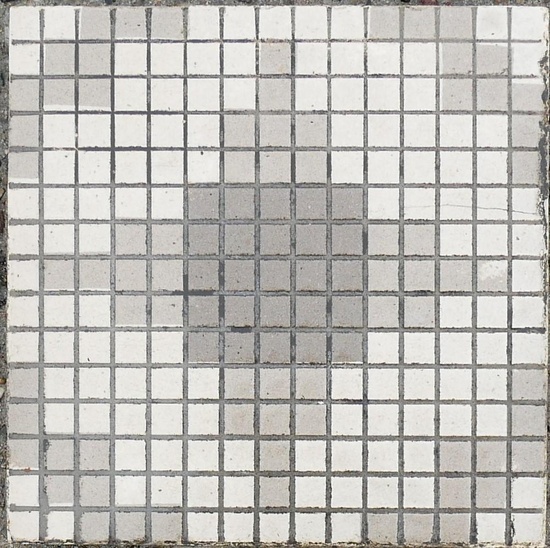 1 7 M Old Berlin Ceramic Floor Tiles Pixel White Gray