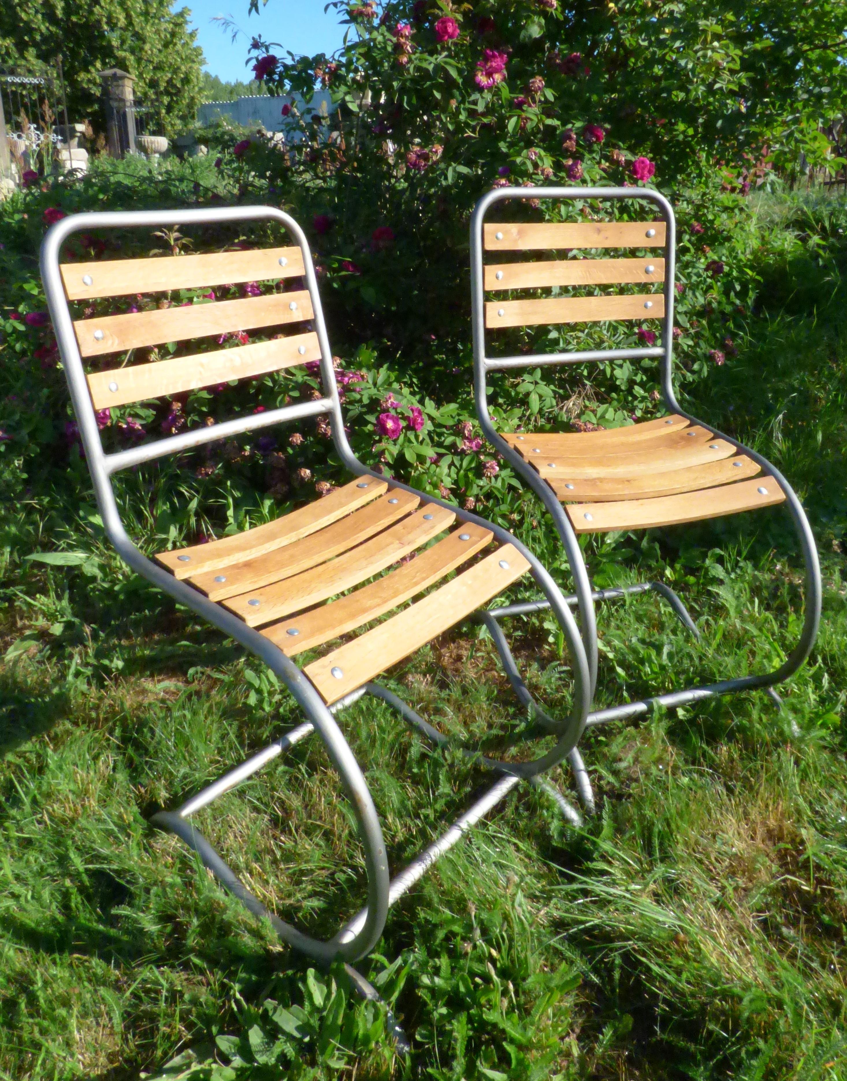 Französische Gartenstühle Freischwinger Historische