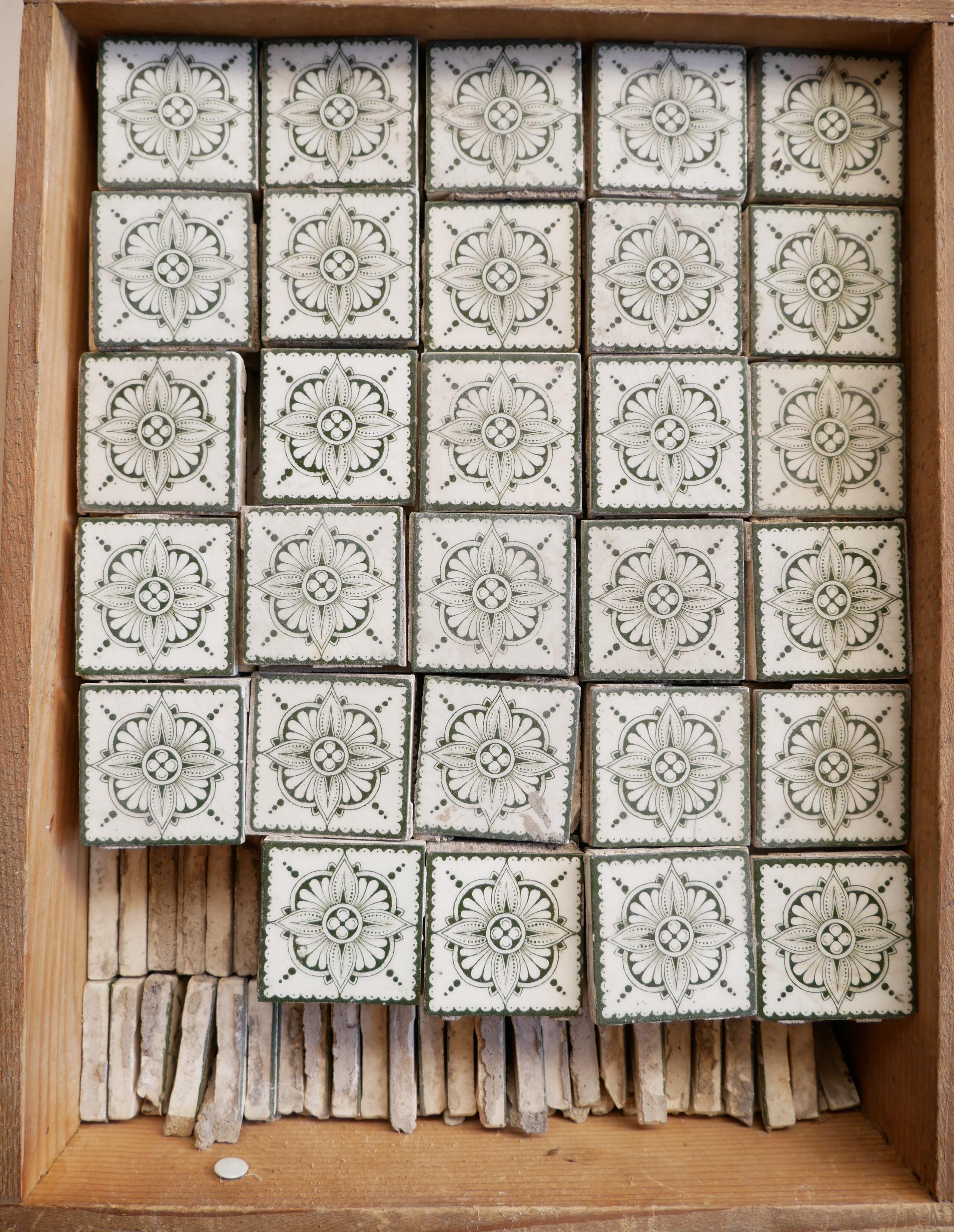 Fliesen Einleger 4,5 x 4,5 Jugendstil | Historische ...
